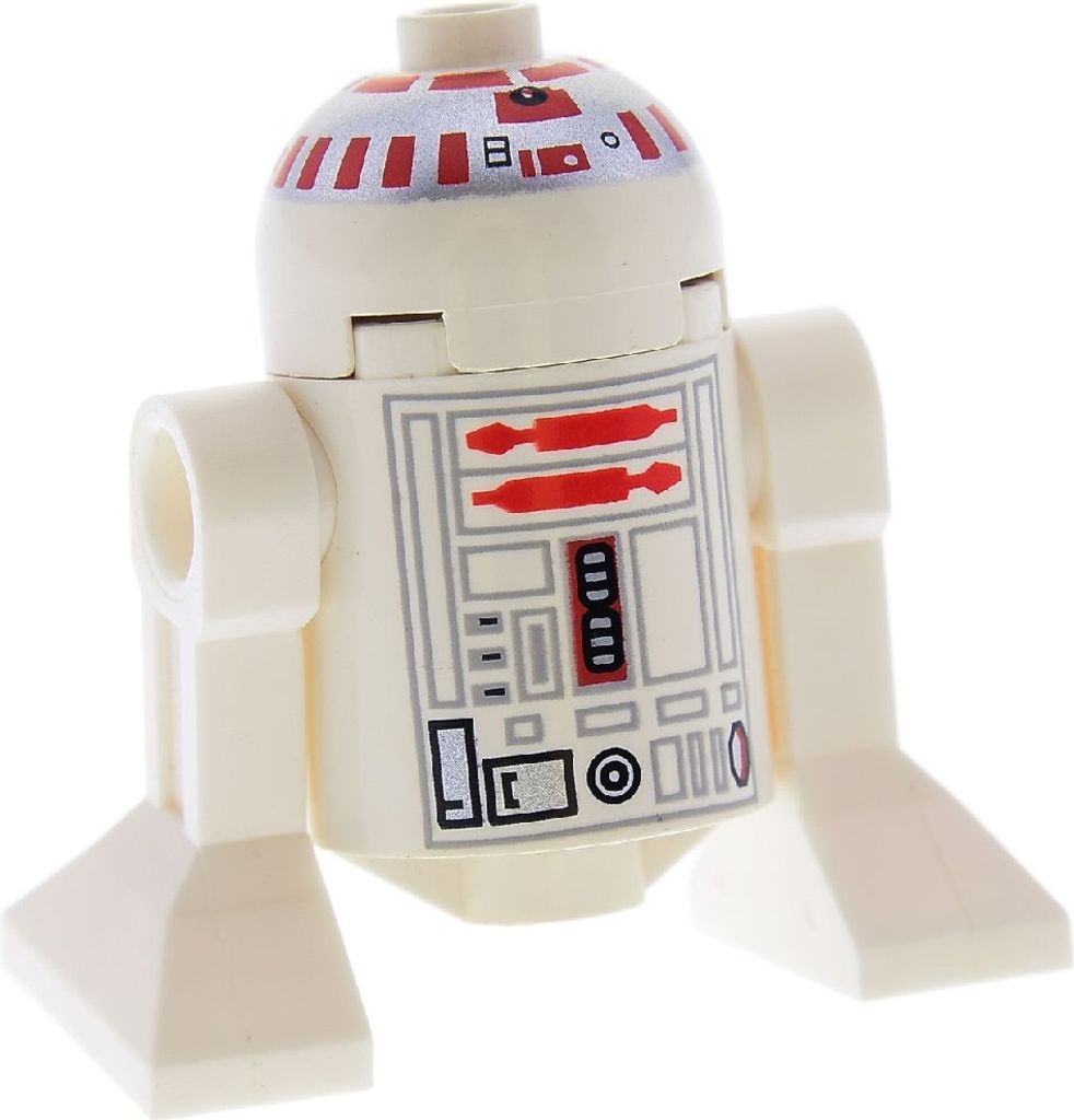 1x Lego Minifigur Star Wars Droide R5-D4 rot silbern weiß Produktbild 