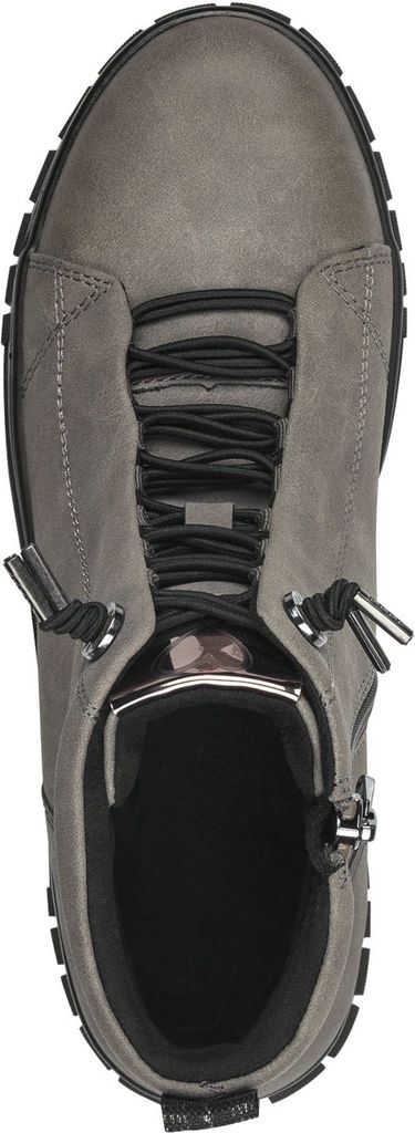 MARCO TOZZI Damen Stiefelette Plateau Boot sportlich 2-25291-43, Größe:38 EU, Farbe:Grau