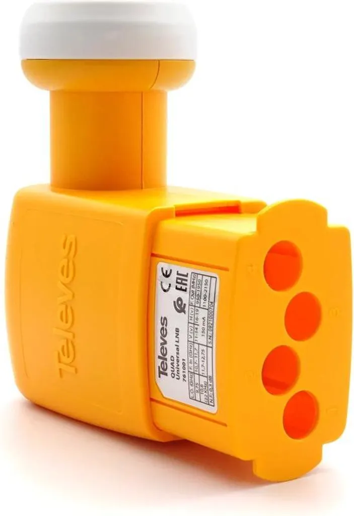 LNB Quad TELEVES 761001 haute protection LTE 4G avec gain de conversion 60dB - 2