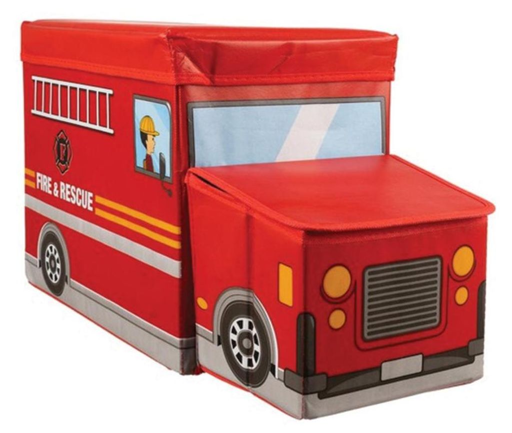 Scatola con camion dei pompieri, dimensioni 53 x 26 x 31,5 Immagine del prodotto 