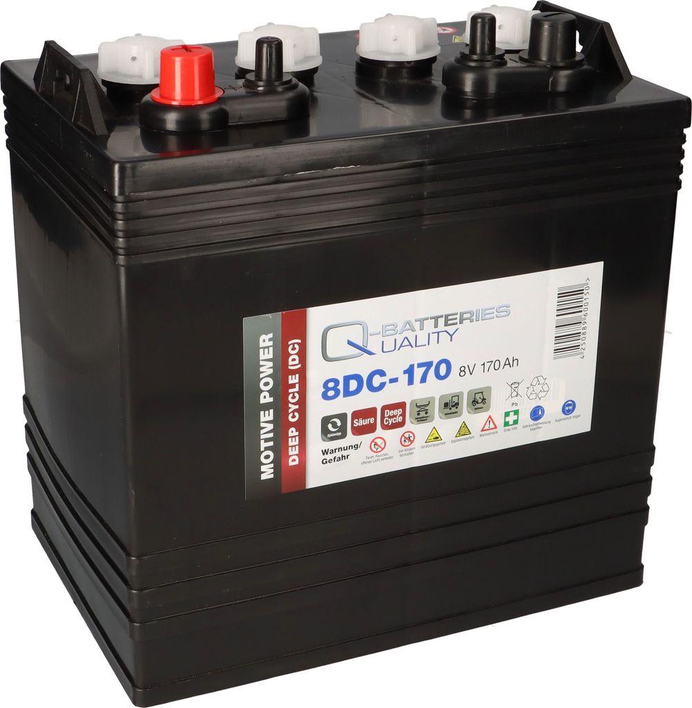 Q-Batteries 8DC-170 8V 170Ah Deep Cycle Traktionsbatterie Obrázek produktu 