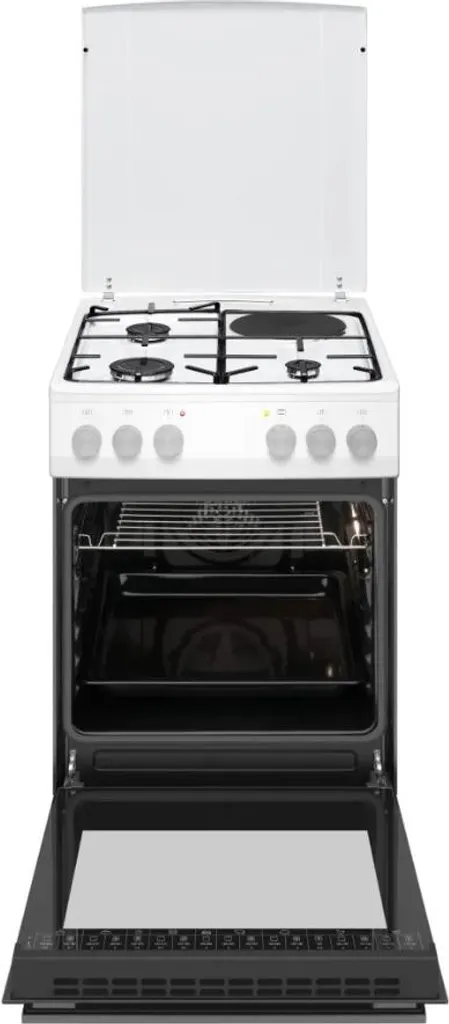 Cuisinière mixte idéale cuisine familiale Fagor 62L 4 zones blanc neige