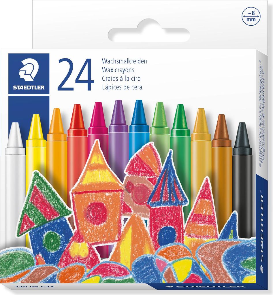 STAEDTLER Wachsmalkreide 24er Kartonetui