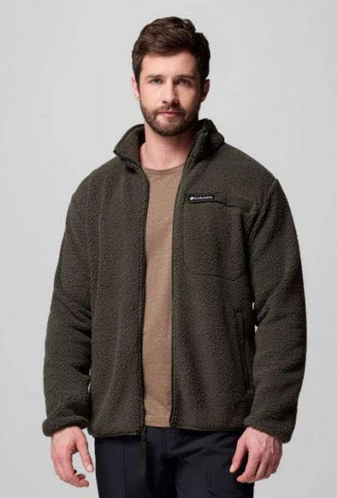 Columbia Rugged Ridge Sherpa Fleece Herren Fleece Jacke Grün XL