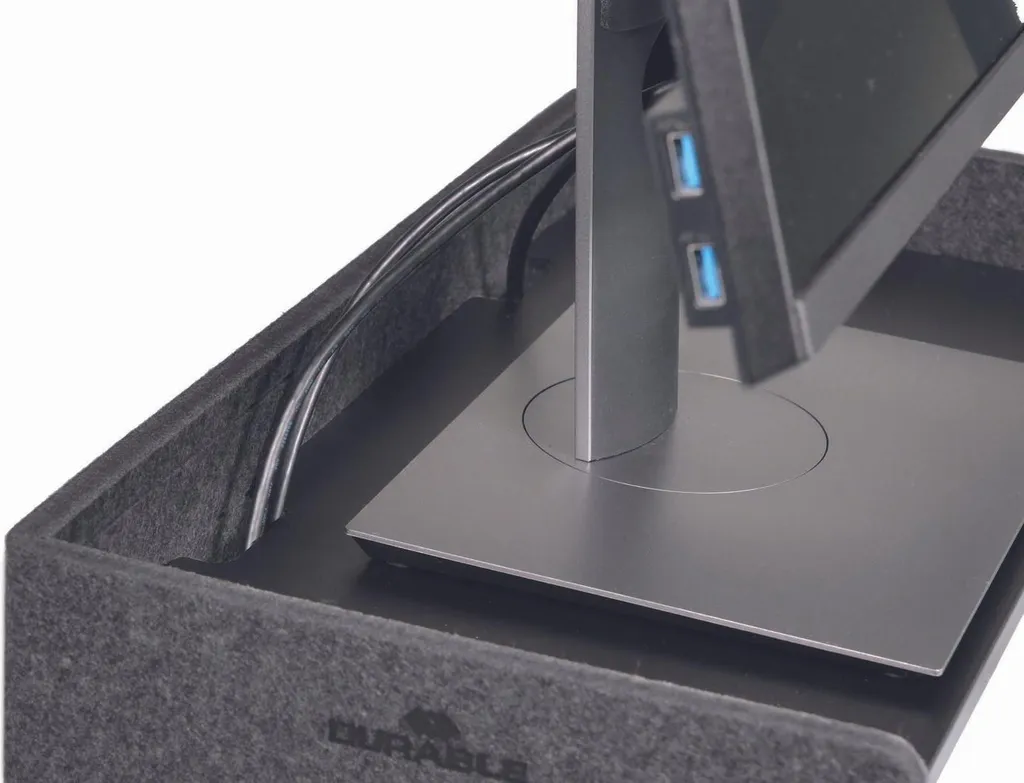 Support moniteur réglable en hauteur Durable Effect gris ergonomique - 18