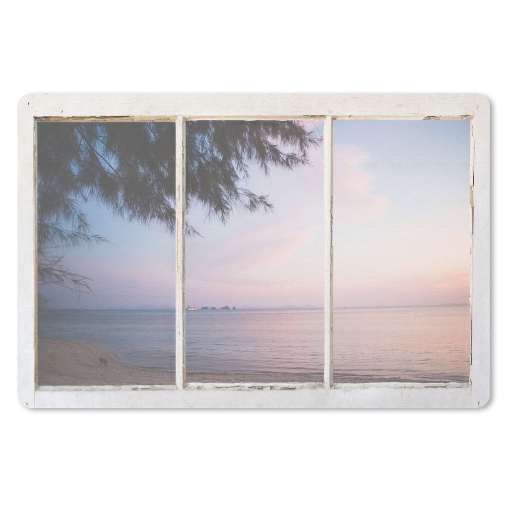 MuchoWow Mauspad Mousepad Aussicht - Palme - Meer 27x18 cm - Mousepads - Maus Mat - Pad - Mausunterlage - Büroartikel - Desk Matten