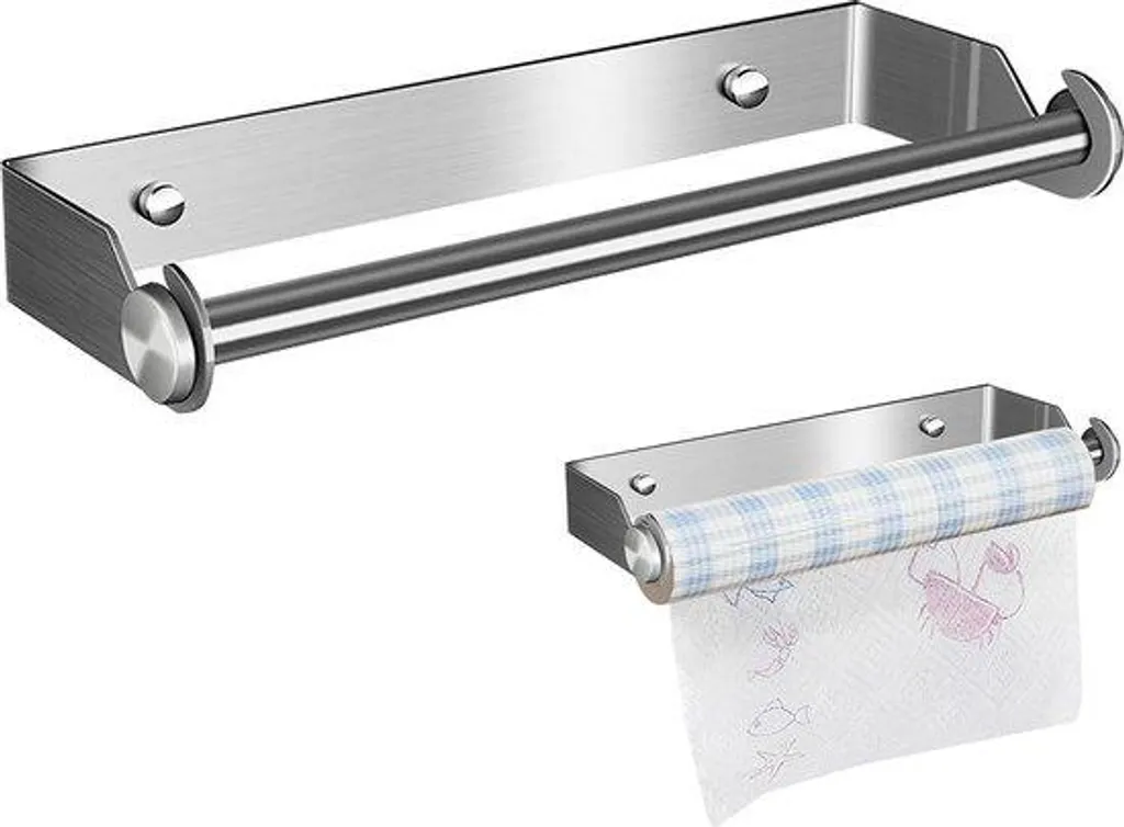 Porte-serviettes en papier pour cuisine stable sans perçage des murs