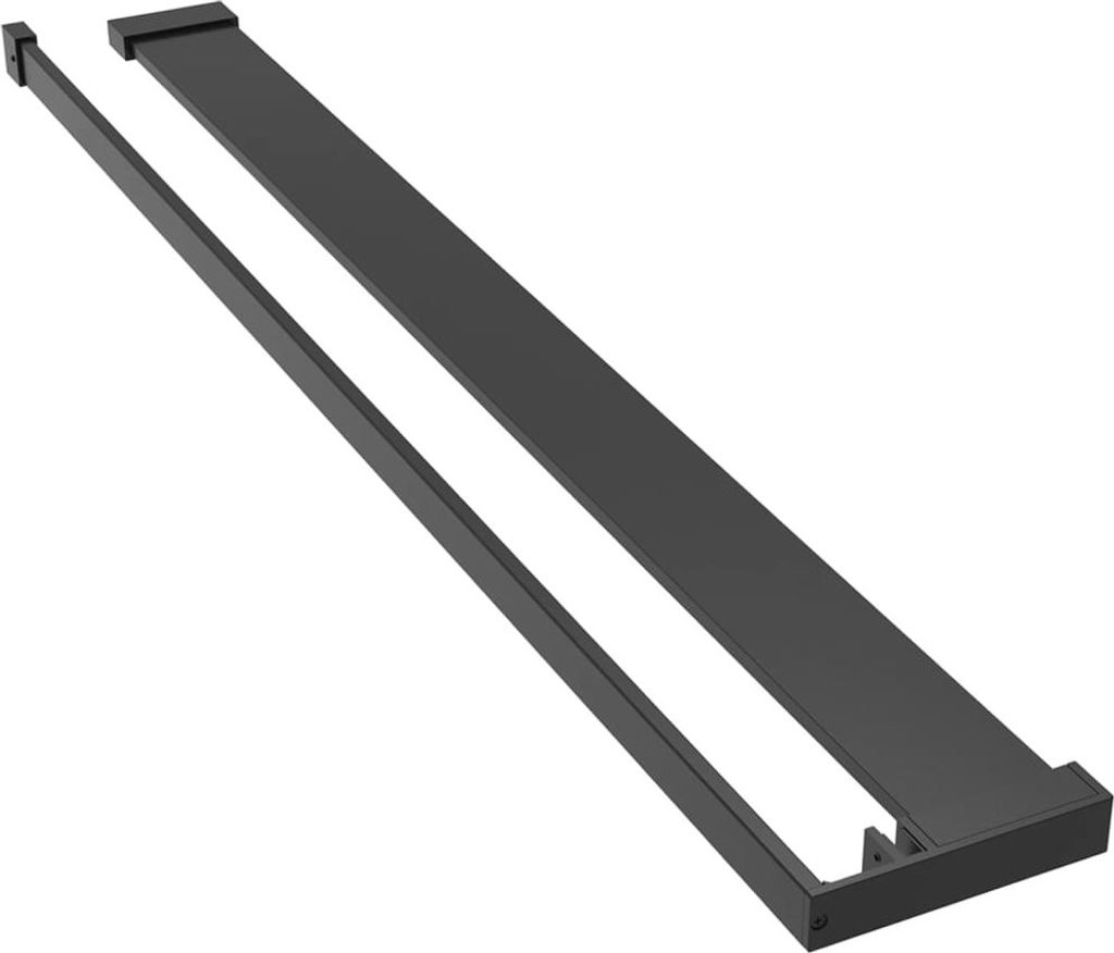 vidaXL Sprchová polica pre sprchový kút čierna 90 cm hliník Obrázok produktu 
