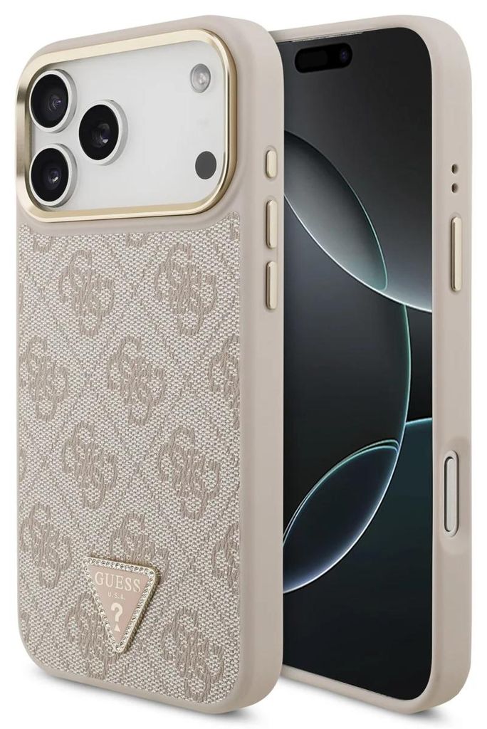 GuessPolyuretánkožený kryt 4G s kamienkovým trojuholníkovým Obrázok produktu 