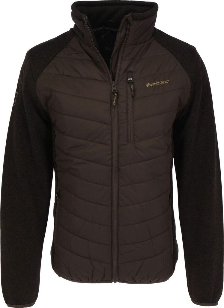 DEERHUNTER Moor Jacke wattiert mit Strick Brown Leaf 2XL Produktbild 