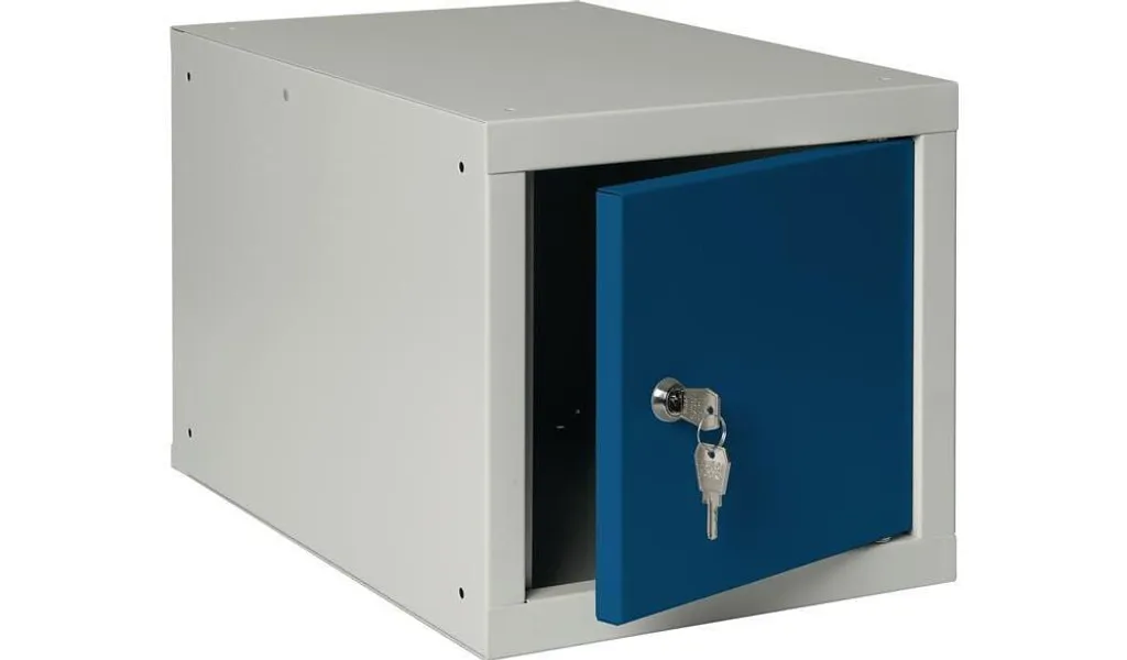 Acquista Armadietto Industriale Basso Metallo 40x45x35 cm Blu Grigio