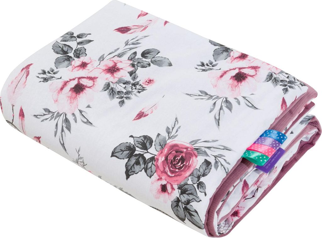 Summer Dream & Old Rose Velvet Babydecke 75x100cm