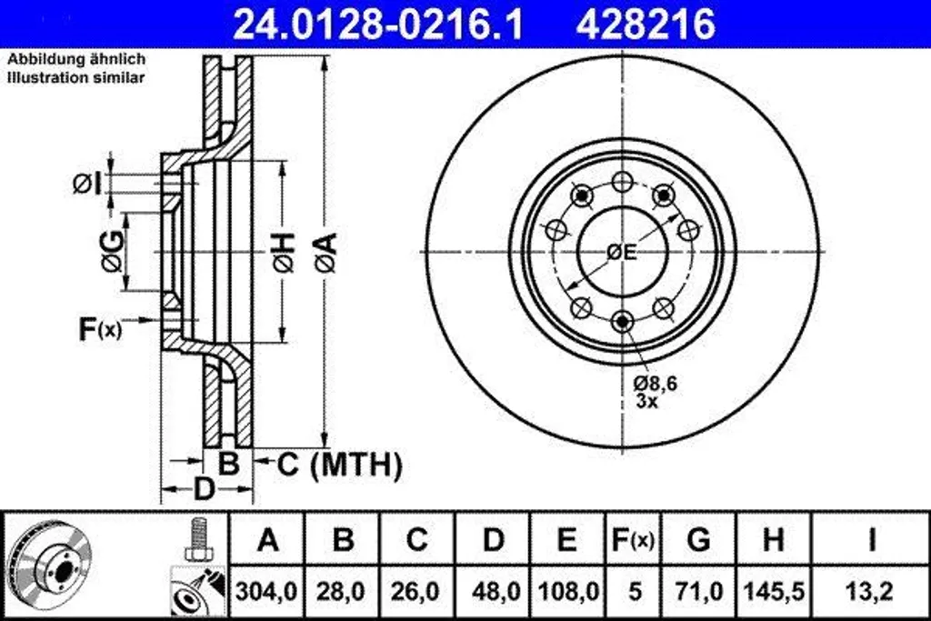 Disque de frein anti-vibration 424925 pour corriger le freinage C5