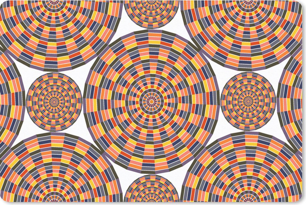 MuchoWow Schreibtischunterlage Mandala - Mexiko - Muster 60x40 cm - XXL Mauspad - Großes Mauspad