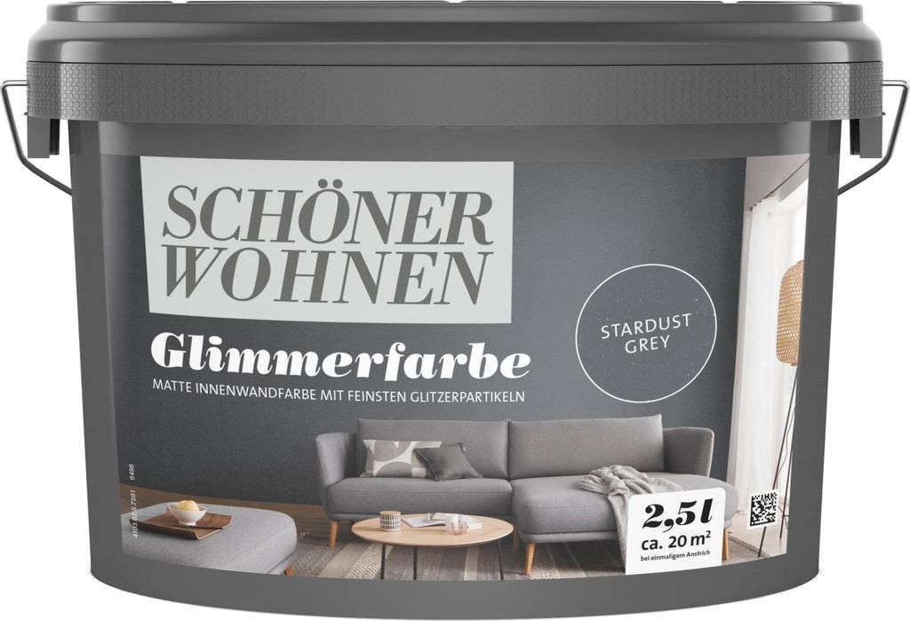 Schöner Wohnen 2,5 l Glimmerfarbe Stardust Grey Produktbild 