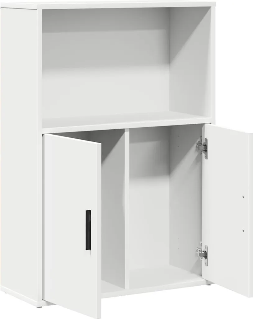 vidaXL Libreria Bianca 60x24x85 cm - Scaffale Multiuso in Legno Robusto - 4