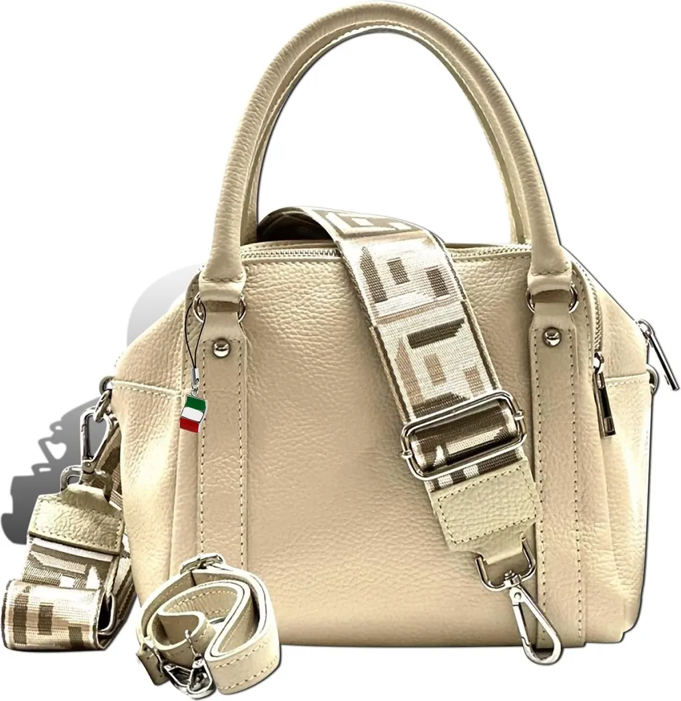 Sac cuir beige Florence D2OTF822I finitions premium et cuir souple de ville