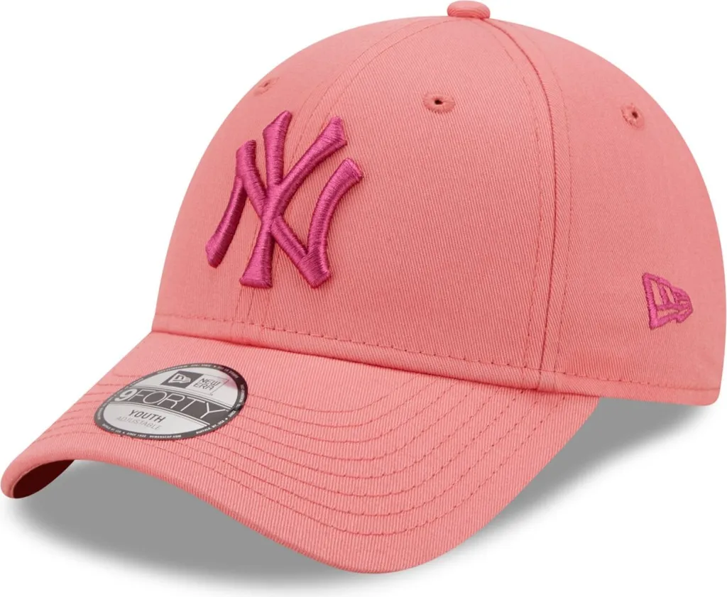 Casquette New Era 9Forty NY Yankees rose pour enfant ajustable