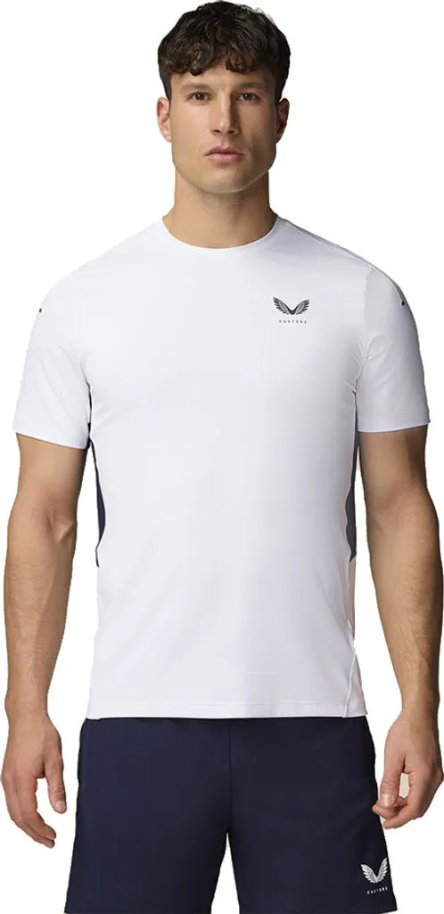 T-shirt Castore Blanc Cme30963 L - Évitez la Transpiration et Irritations