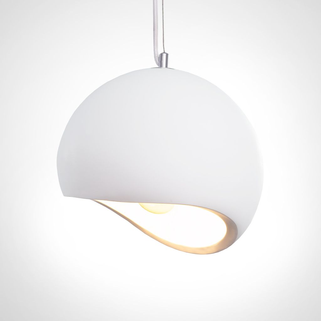 Pendelleuchte, E27, Lampe Für Wohnzimmer Esszimmer Küche, Höhenverstellbar Farbe Gips-Weiß