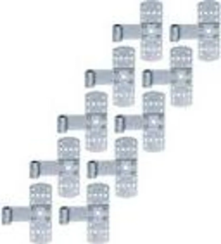 Lot de 10 croisillons Alberts 140x50 pour fixer poteaux et bois de jardin
