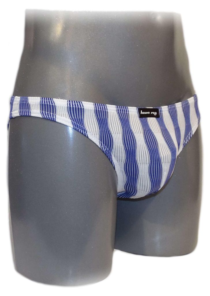 Mens Slips bulge pouch Slip Streifen