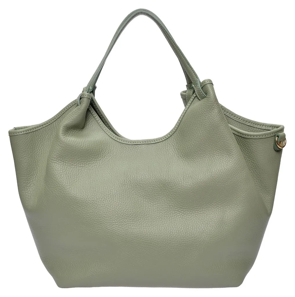 Sac bandoulière cuir vert menthe Isabella Rhea IR 186T finition luxe