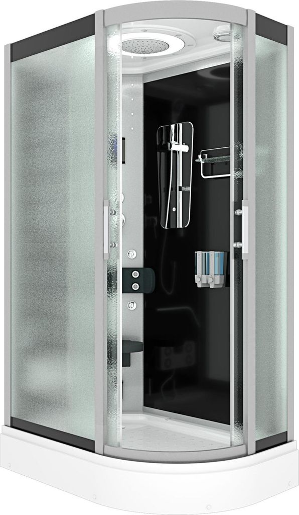 Dusche Duschkabine D60-73M2R Duschtempel Sauna 80x120 cm