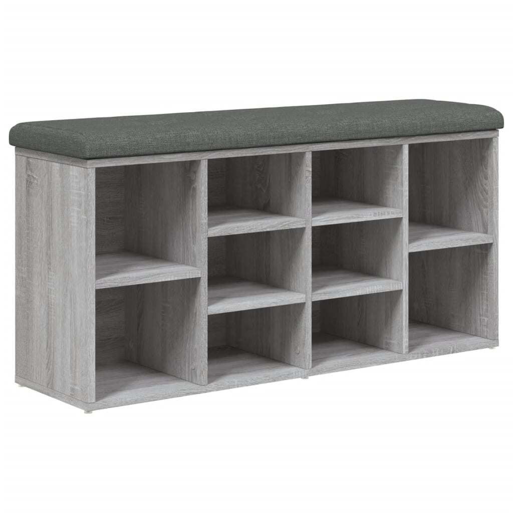 vidaXL Lavice na boty šedá Sonoma 102x32x50 cm Materiál na Obrázek produktu 
