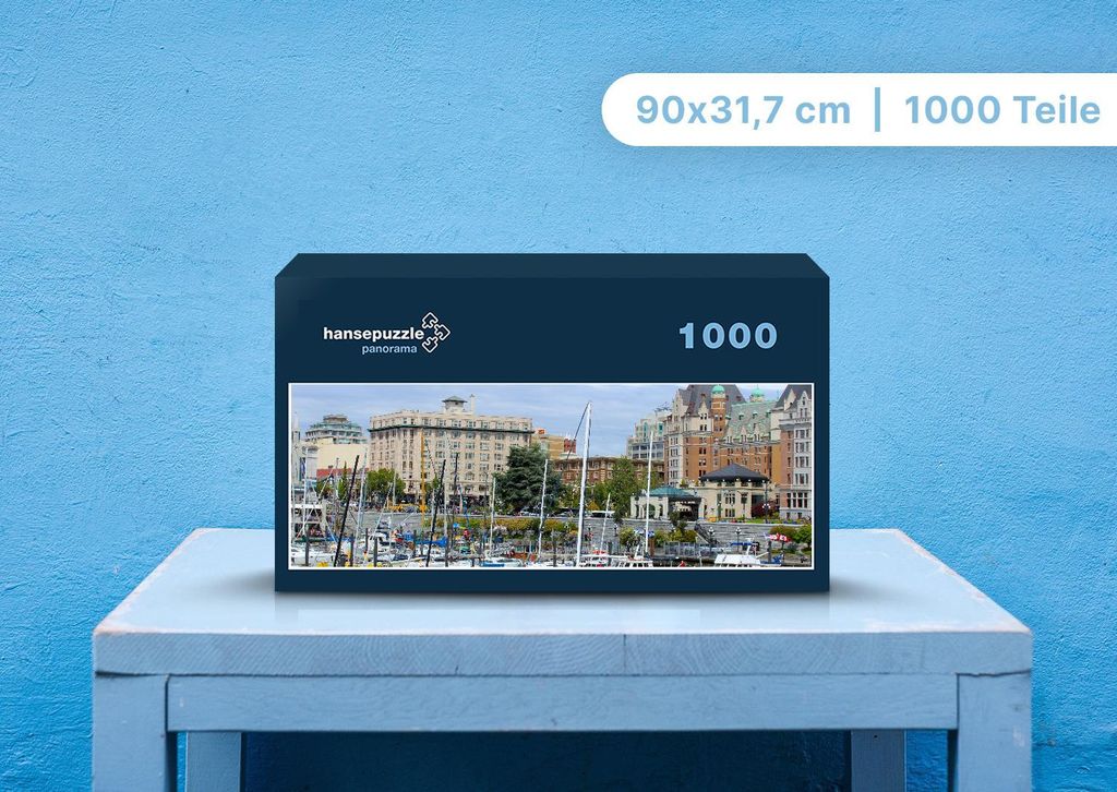 hansepuzzle 97208 - Hafen Puzzle, 1050 Teile, Orte, 60,0 x 46,0cm mit hochwertiger Aufbewahrung, Kartonbox und wiederverschließbarem Beutel