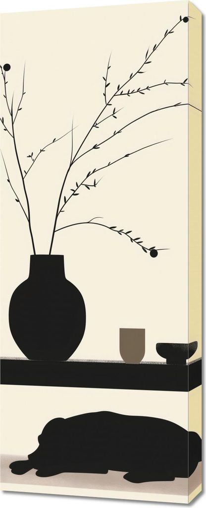 Bild 40x100cm Entspanne Hund