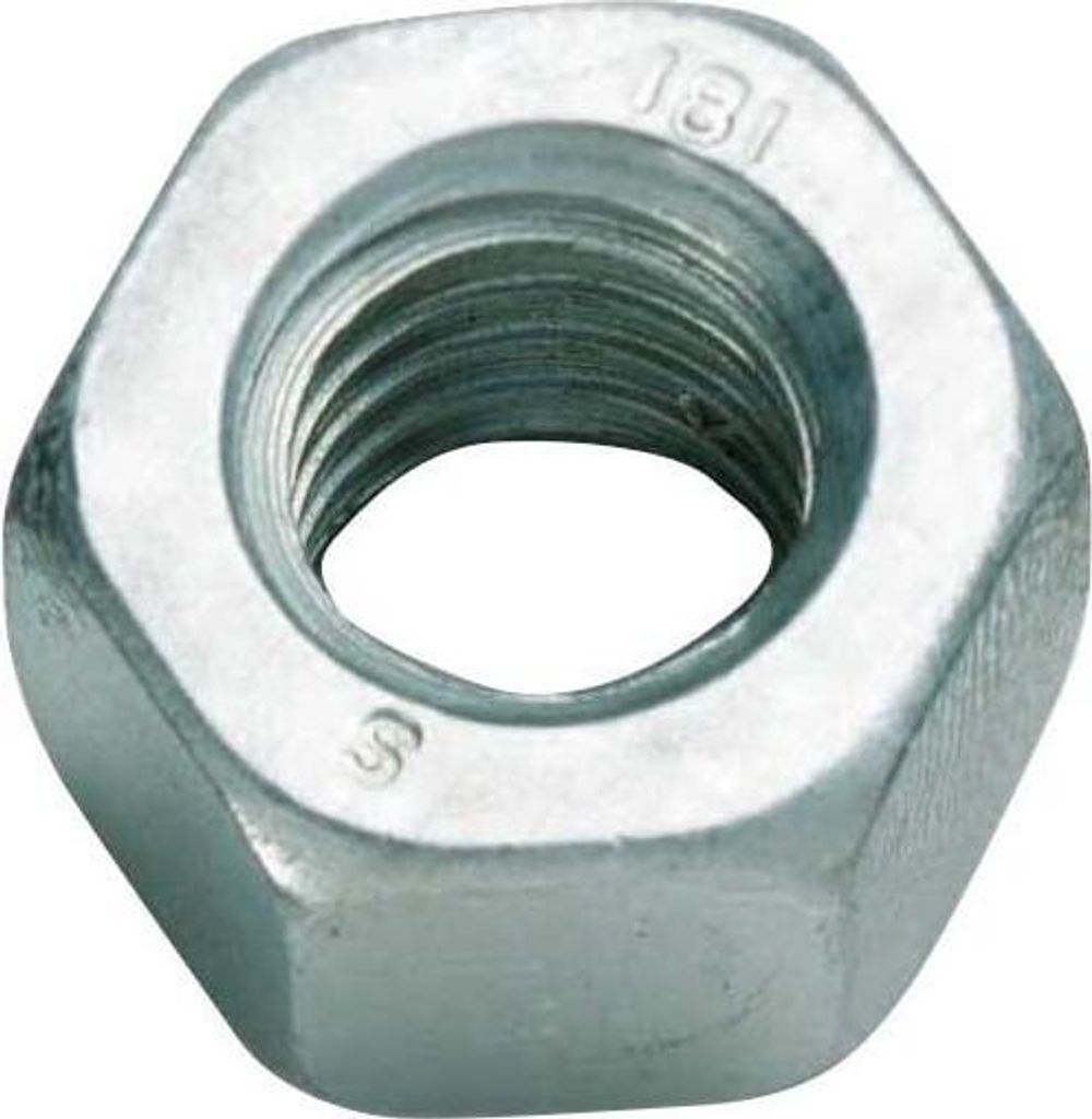 Cimco 192003, Sechskantmutter, Galvanisiertes Stahl, Metallisch, M6, 1 Stück(e)