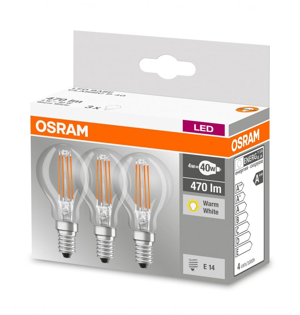 instructeur onthouden Klooster OSRAM LED-Lampe BASE CLASSIC P, E14, EEK: E, | Kaufland.de