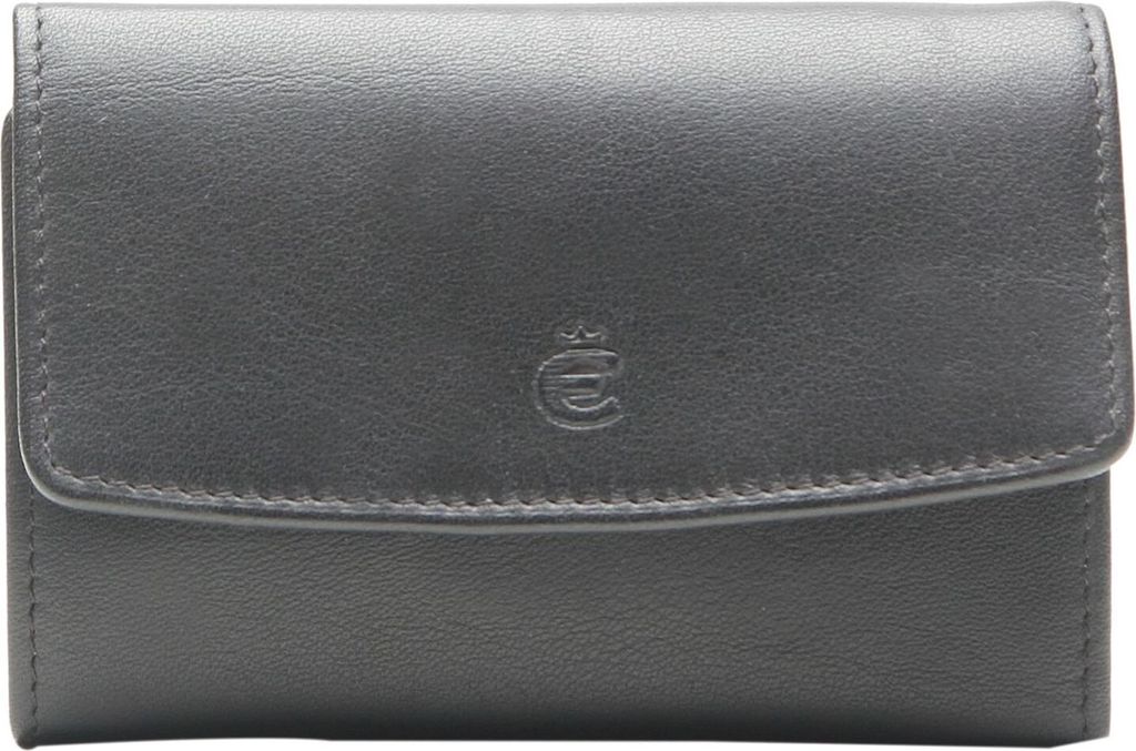 Esquire Leder Schlüsselmäppchen Logo Key Case Black schwarz