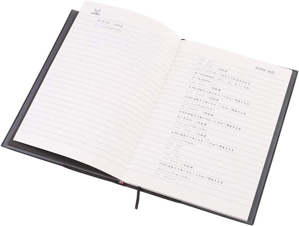 Carnet Death Note Cosplay Avec Stylo Plume - Livre Noir Kira - Accessoire Déguisement Et Collection