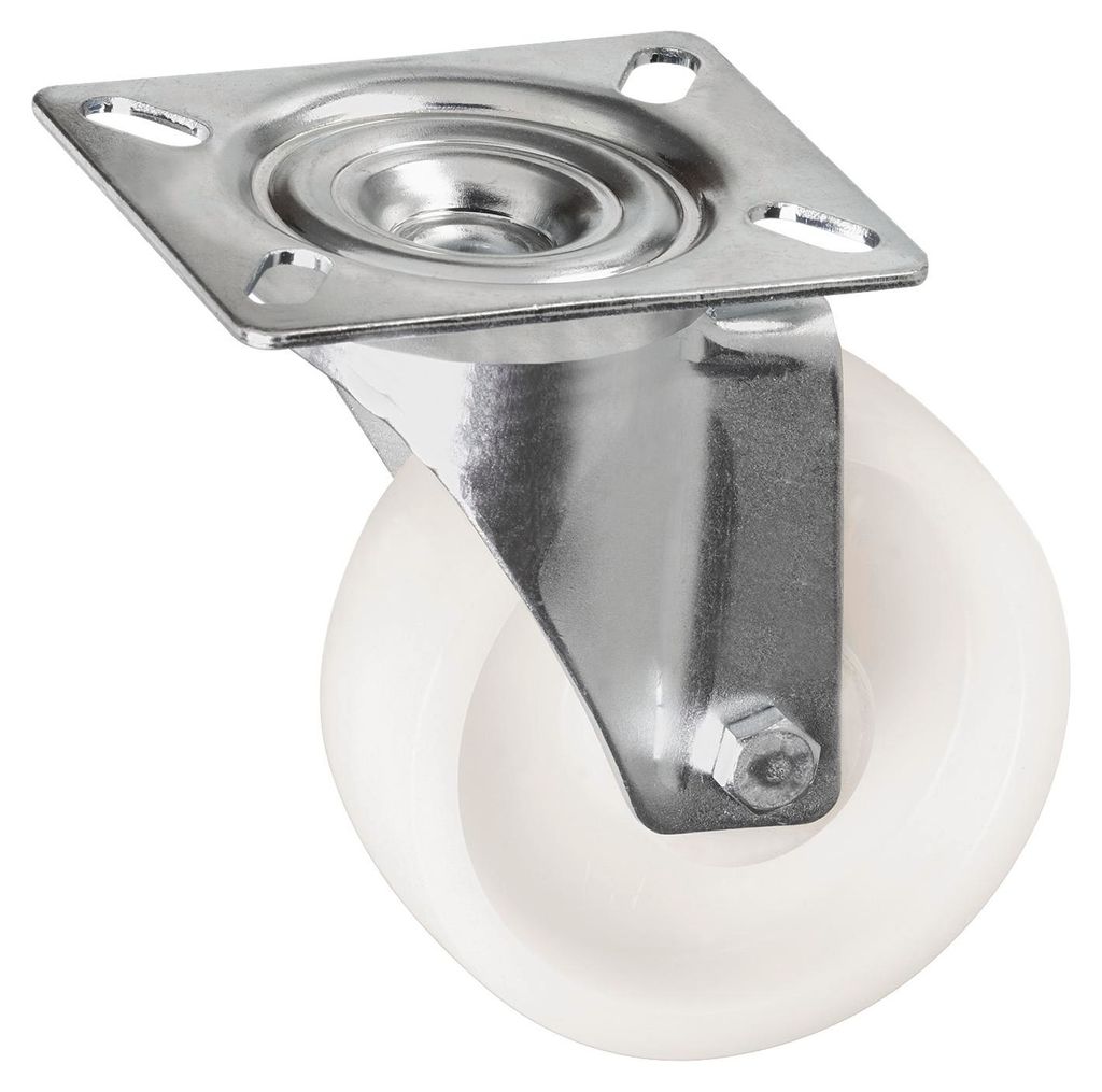 Metafranc Lenkrolle Ø 100 mm 102 x 80 mm Platte Polyamid-Rad Harte Lauffläche