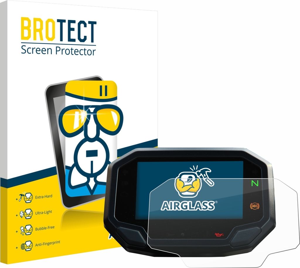 BROTECT Schutzglas für Kawasaki Z900 2020-2021 Schutzfolie Panzer Folie Glas Display Schutz klar