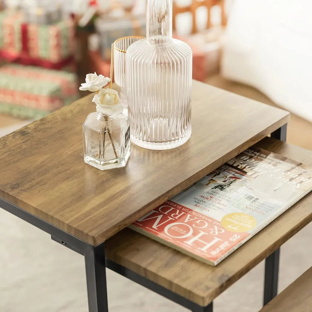 Table Basse Gigogne Industrielle : Solution Gain de Place pour votre Salon