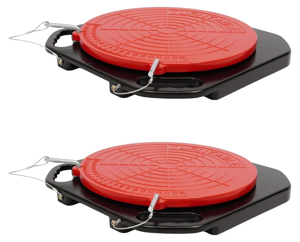 Plateaux pivotants d'alignement de roues - Set de 2 plaques rotatives 360°