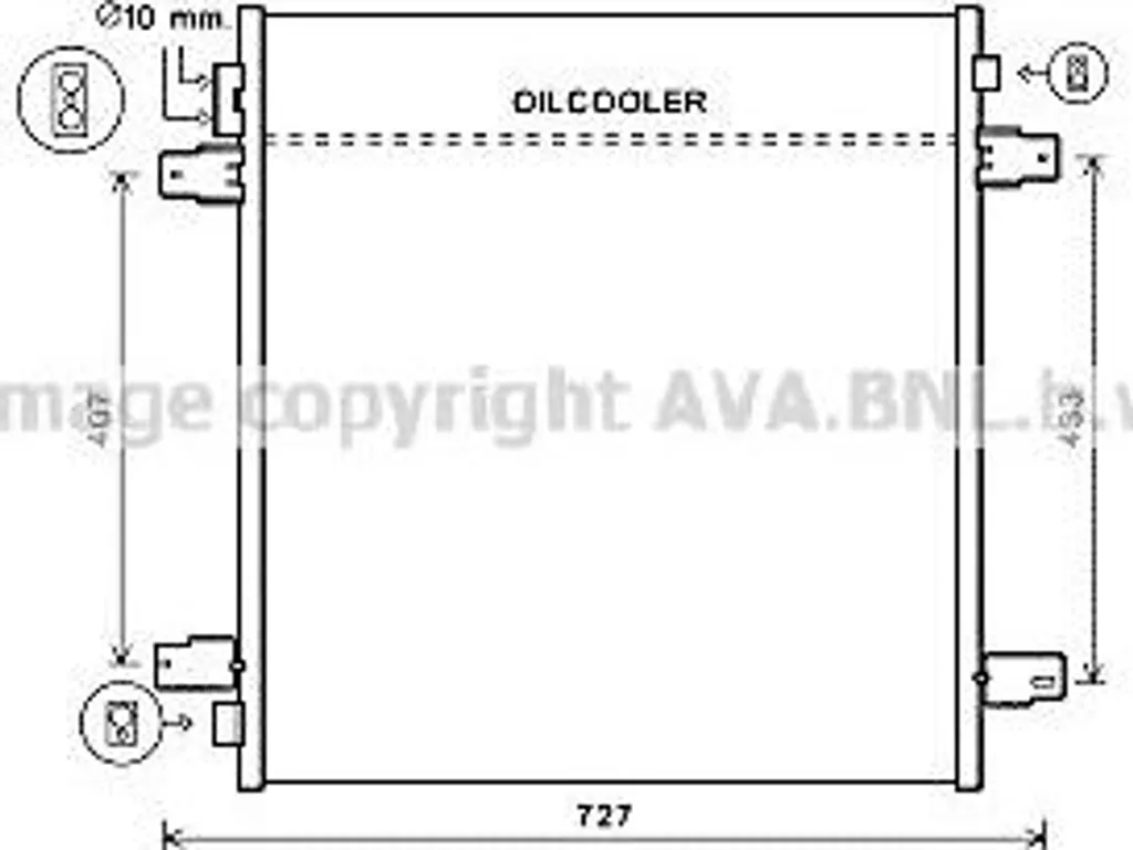 Condensateur AVA DN5402 pour Climatisation Patrol OE 921101LA0A Neuf