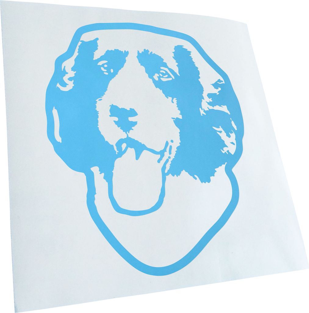 Kiwistar - Autoaufkleber - small munsterlander pointer - Lichtblau - 50x42cm - Aufkleber für Auto, Laptop, Fahrrad, LKW, Motorrad mehrfarbig JDM D...