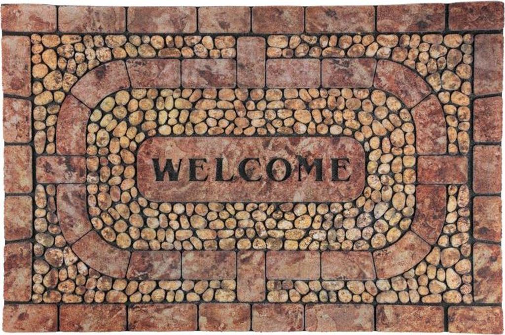 Rohožka MagicHome RBM 406, před dveře, Welcome, guma, 89x58 Obrázek produktu 