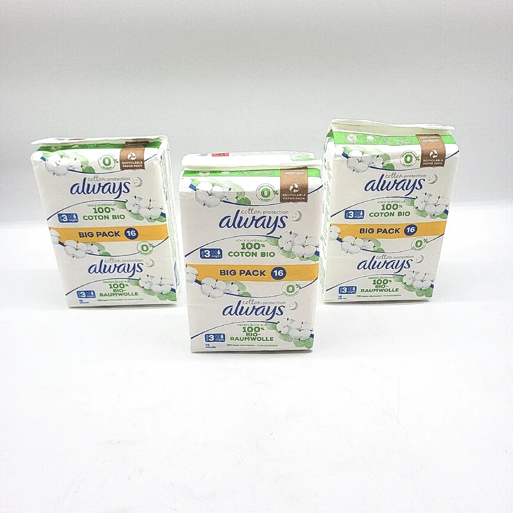Serviettes Hygiéniques Always Ultra Coton Night Taille 3-48 Protections