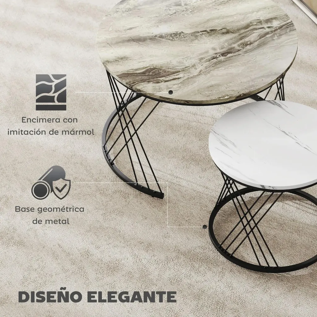 Tables basses gigognes de salon pour optimiser les petits espaces - 4