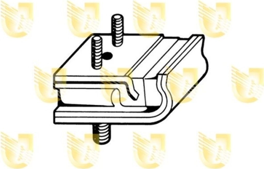 Lagerung Motor Unigom 396031 für VW Hinten
