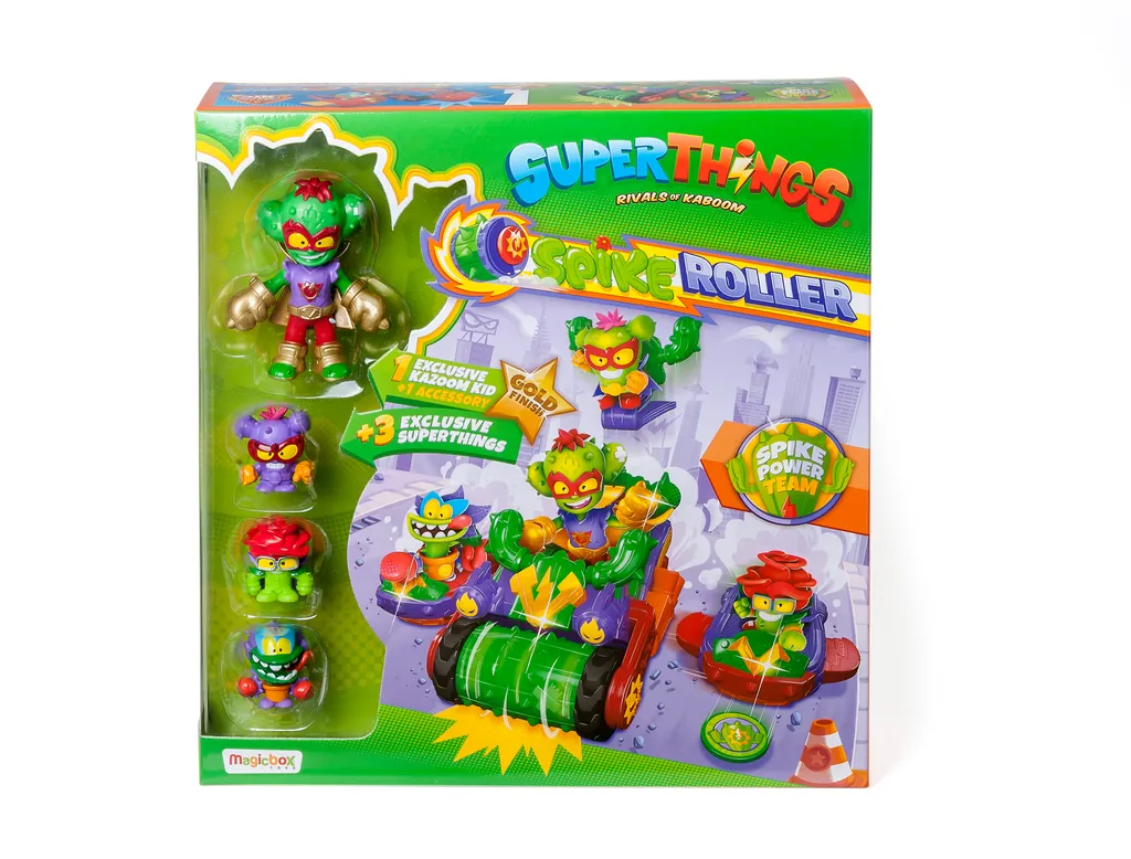 Superthings Kazoom Kids Spike Roller - Véhicule de Combat avec Figurine - 8