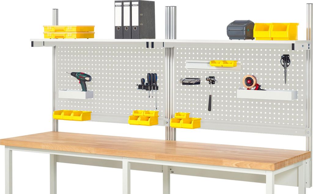 Rau System-Aufbau Komplettset 01, für Produktbreite 2500 mm, RAL7035/RAL7035