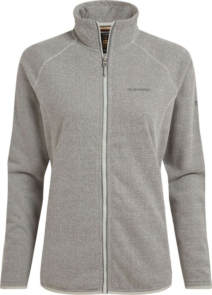 Craghoppers - "Tarvos" Fleecejacke Durchgehender Reißverschluss für Damen CG2037 (46 DE) (Dunkelgrau meliert)