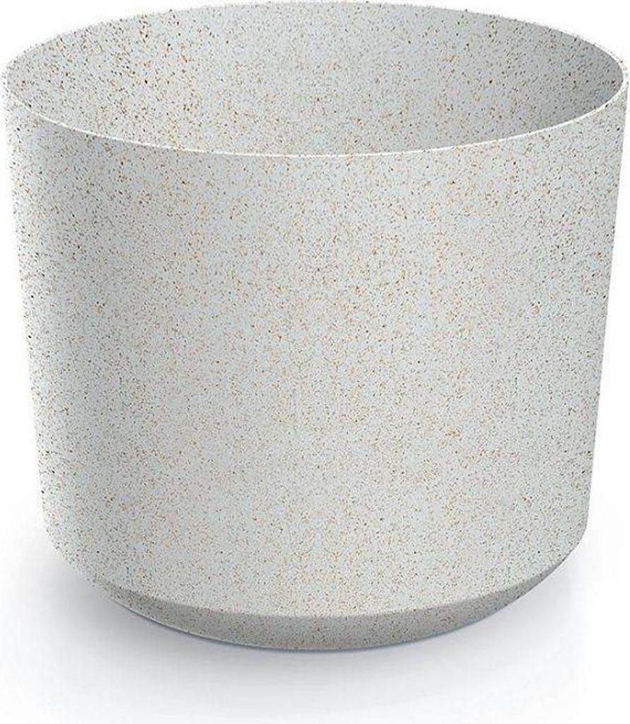 Prosperplast s.r.o. Doniczka TUBO ECO WOOD 39 cm, biała Zdjęcie produktu 