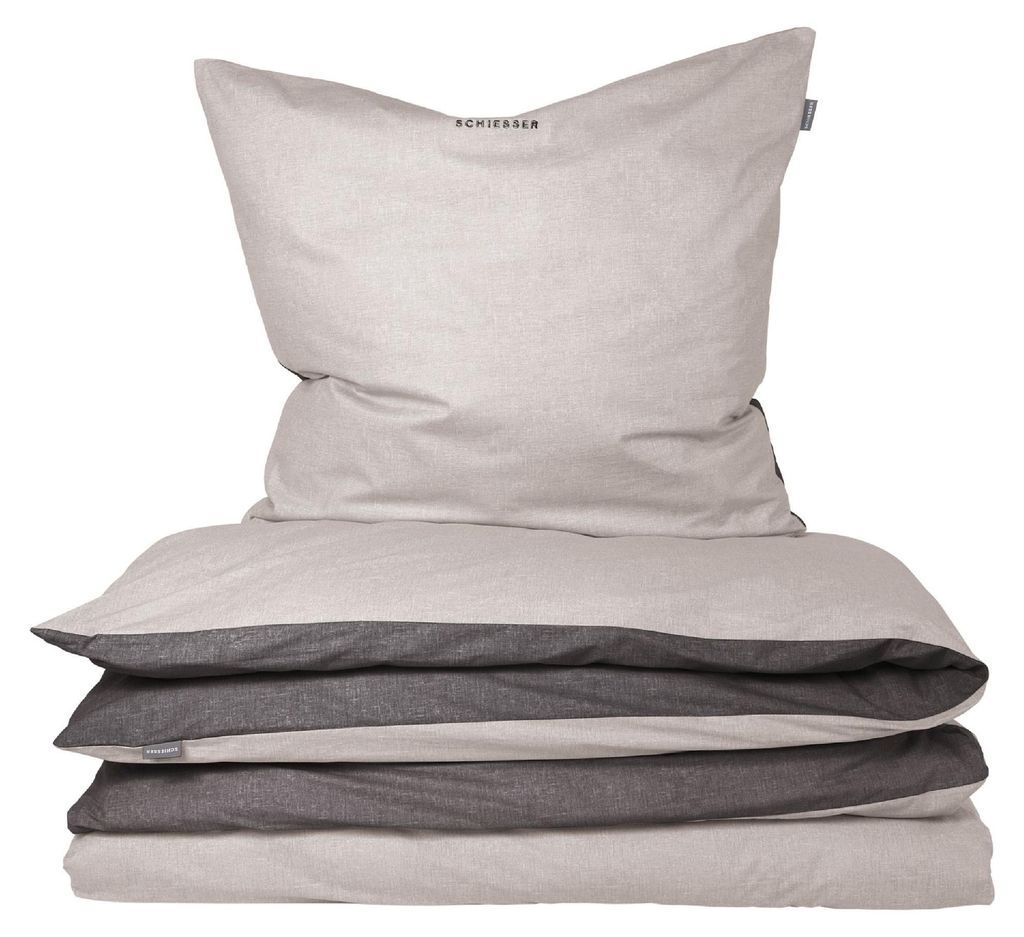 SCHIESSER Bettwäscheset Doubleface | Feinbiber | 2-teilig | Produktbild 